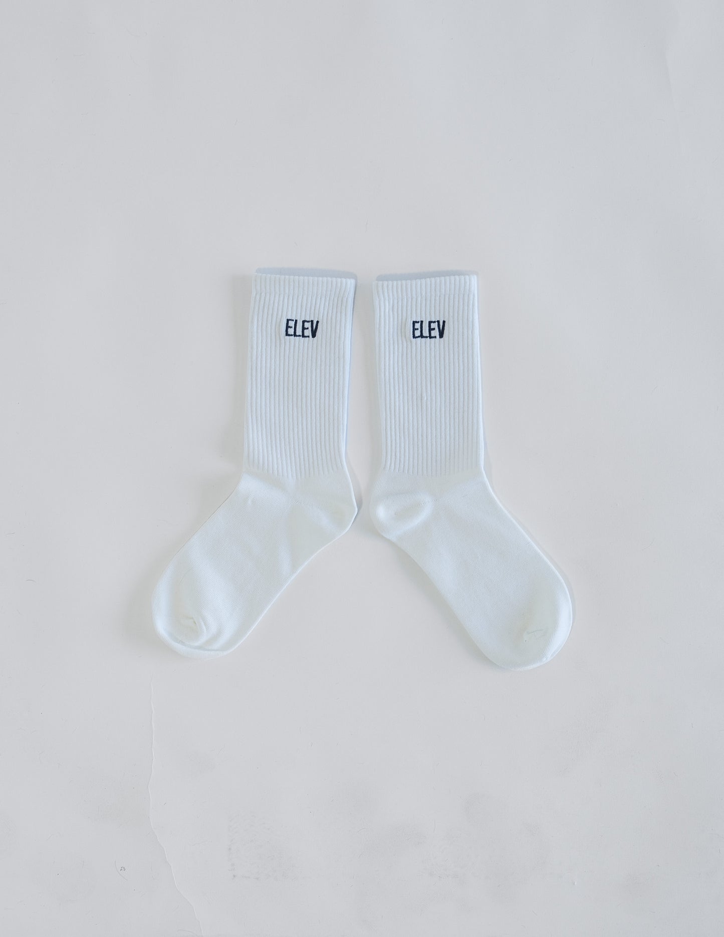 Men's Elev Crew Sock White