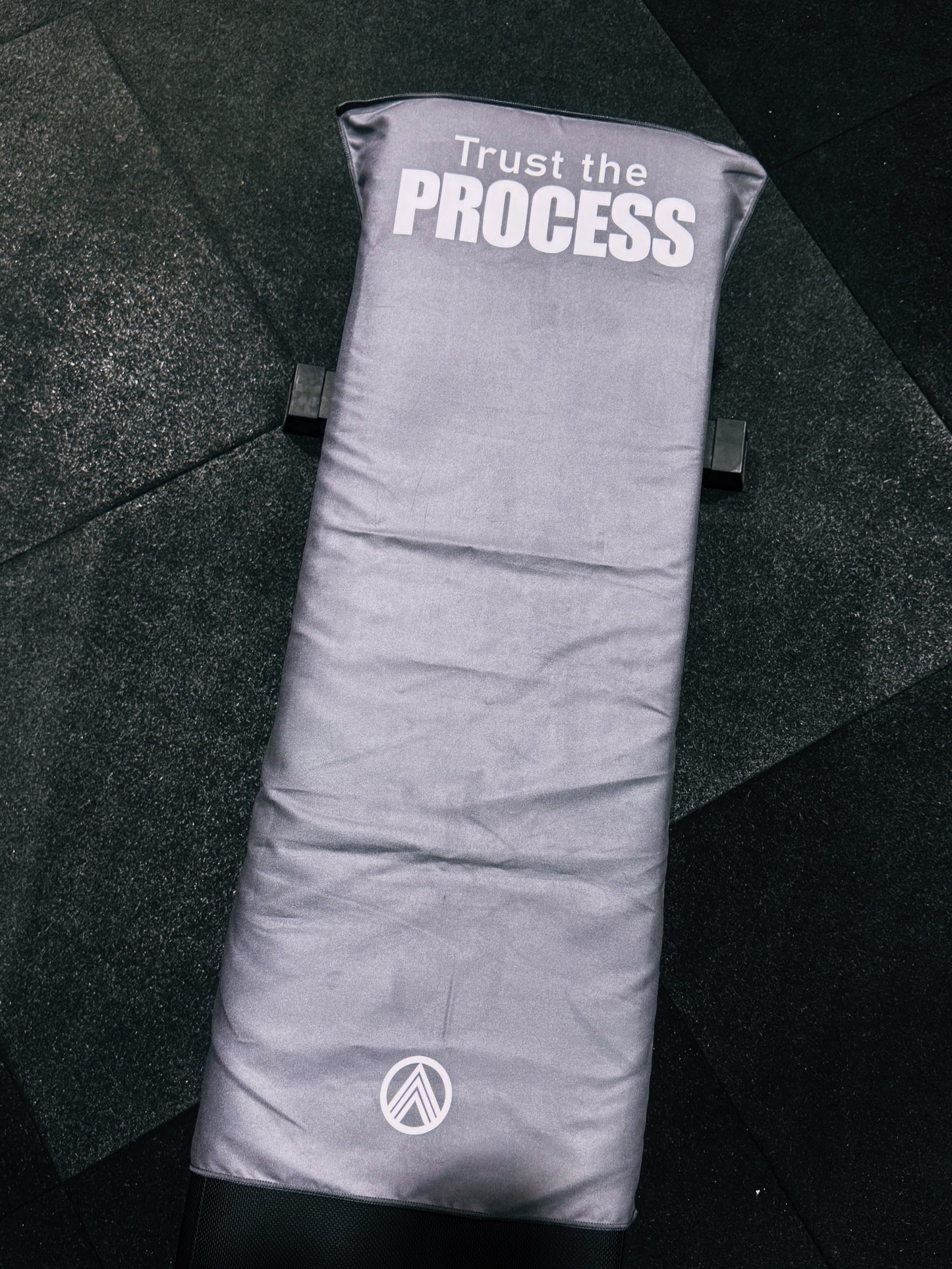 Trust the Process Bench Towel Grey