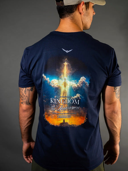 "Seek First the Kingdom" Navy - ELEV.Fitness
