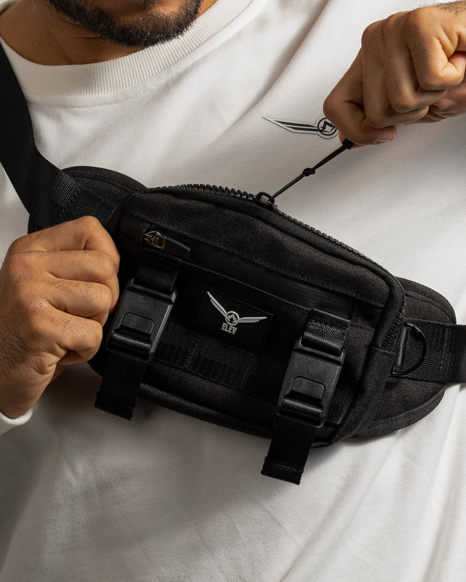 Tactical Crossbody Bag- Black - ELEV.Fitness